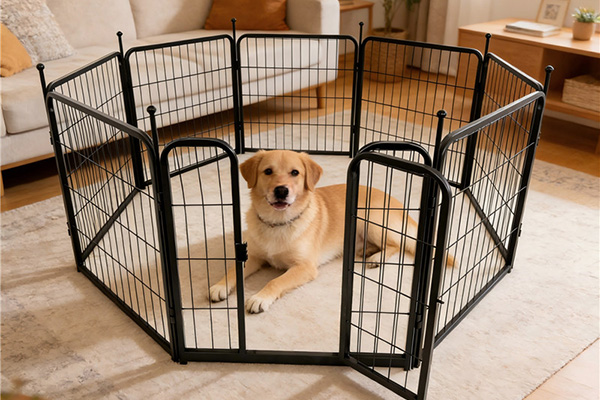 8 Panel Metal Foldable Pet Playpen2 1