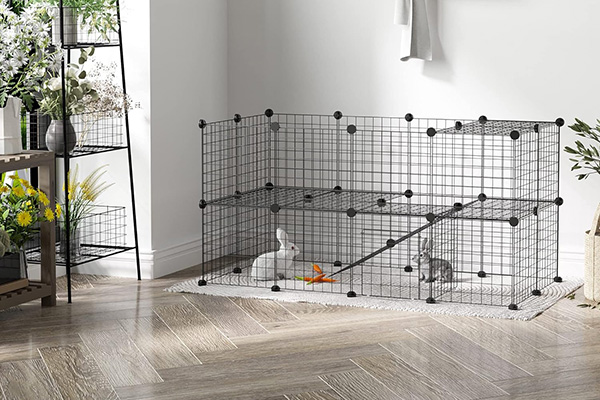 DIY Modular Wire Mesh Pet Playpen 4