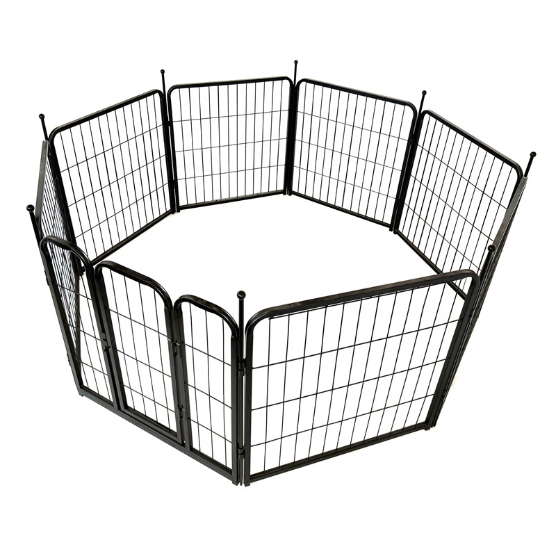 8-Panel Metal Foldable Pet Playpen (2) 8 Panel Metal Foldable Pet Playpen 2