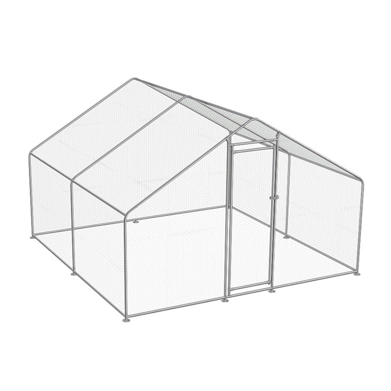 Outdoor galvanized pipe chicken coop (4) Outdoor galvanized pipe chicken coop 4
